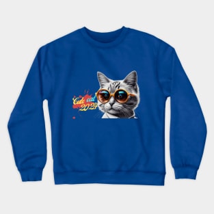 Wrap yourself in the cozy comfort of this adorable cat shirt featuring a cute cat design. Crewneck Sweatshirt